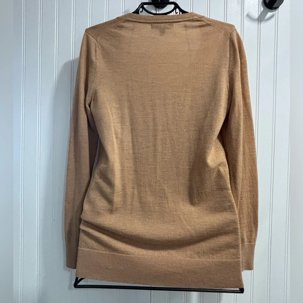 Banana Republic Camel/Tan Merino Cardigan Sweater - Picture 2 of 12